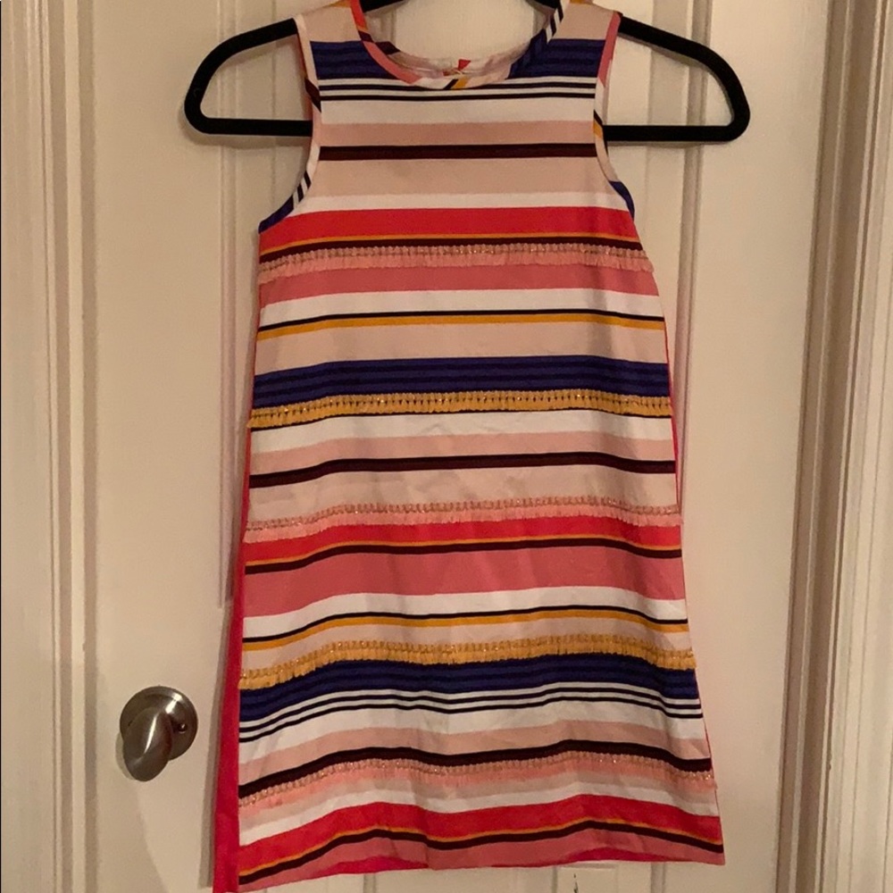 Kate Spade Girls Striped Tassel Dress